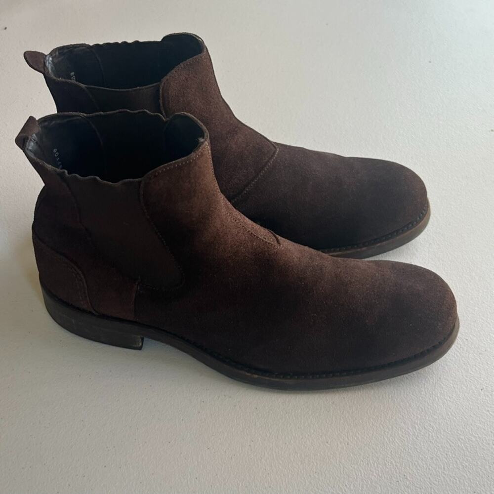 Wolverine Dark Brown Suede Chelsea Boots